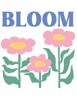 Bloom - Abstract Flower – Bügelbild