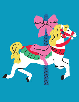 Bow Rider – Golden Mane - Carousel Clash – Bügelbild