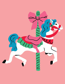Bow Rider – Blue Mane - Carousel Clash – Bügelbild