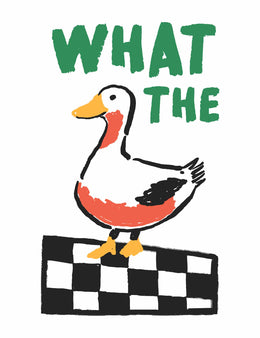 What the Duck - Hand Drawn – Bügelbild