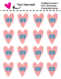 Hearts Pink - Carousel Clash – Größenetiketten