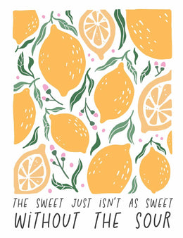Lemons - Floral – Bügelbild