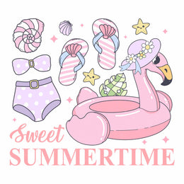 Sweet Summer - Pink Summer – Bügelbild