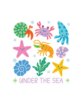 Under the Sea - Ocean Dreamers – Bügelbild