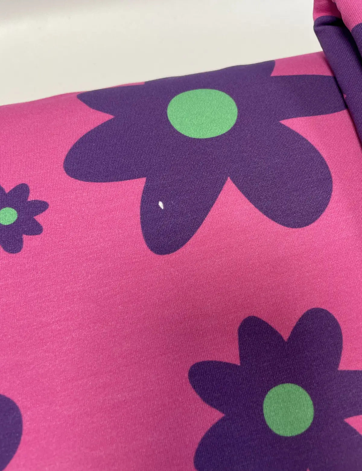 B-Ware: Color Clash Pink Punch | French Terry | 170 cm breit