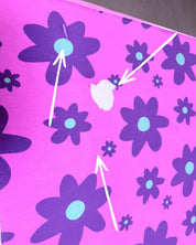 70 cm Color Clash Pink Punch French Terry | Rebel Rescue (Stück 4)