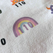 Pastell Regenbogen Größenetiketten