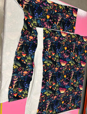 100cm Fairy Forest Night Bloom French Terry | Rebel Rescue