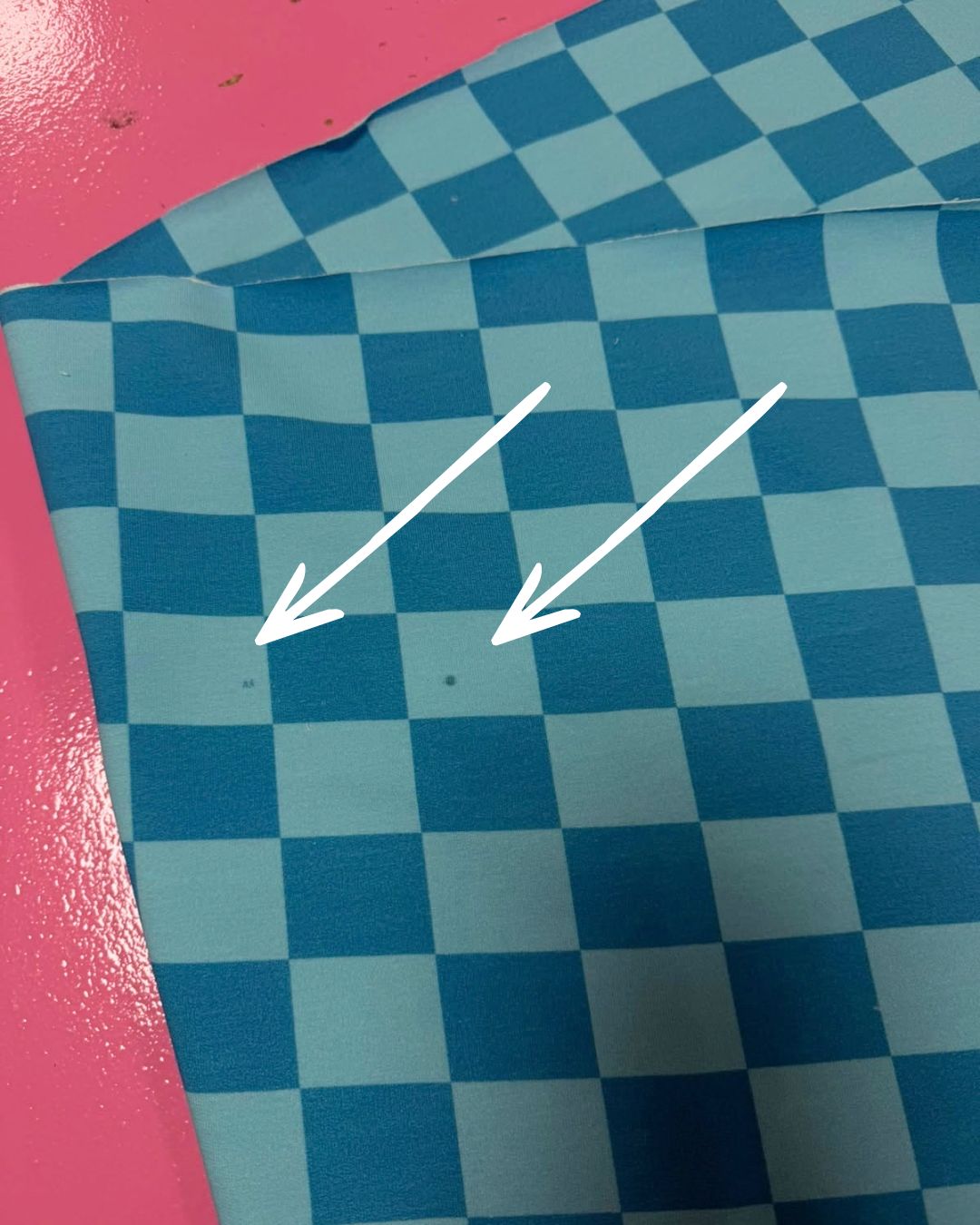30 cm Voltage Blue Checker French Terry | Rebel Rescue