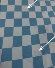40 cm Voltage Blue Checker French Terry | Rebel Rescue