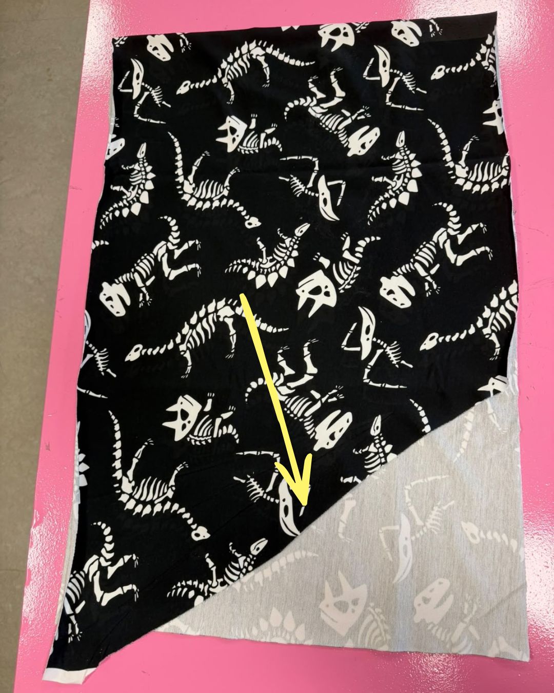 50cm Bone Parade Static Black French Terry | Rebel Rescue