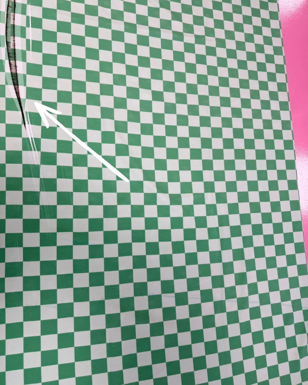 190 cm Lime Check French Terry | Rebel Rescue