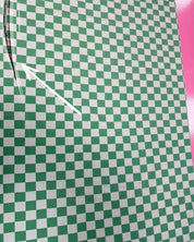 190 cm Lime Check French Terry | Rebel Rescue