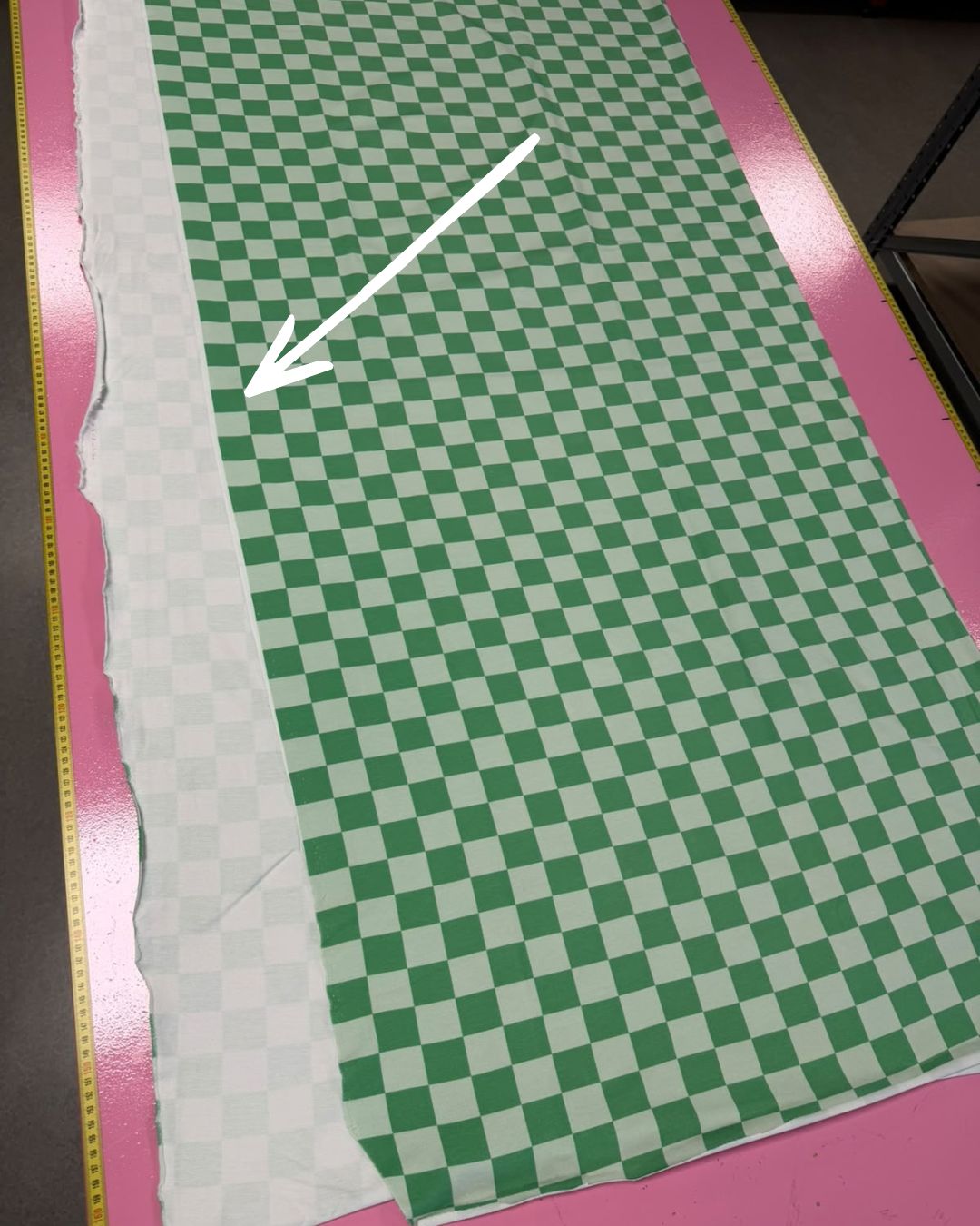 160 cm Lime Check French Terry | Rebel Rescue