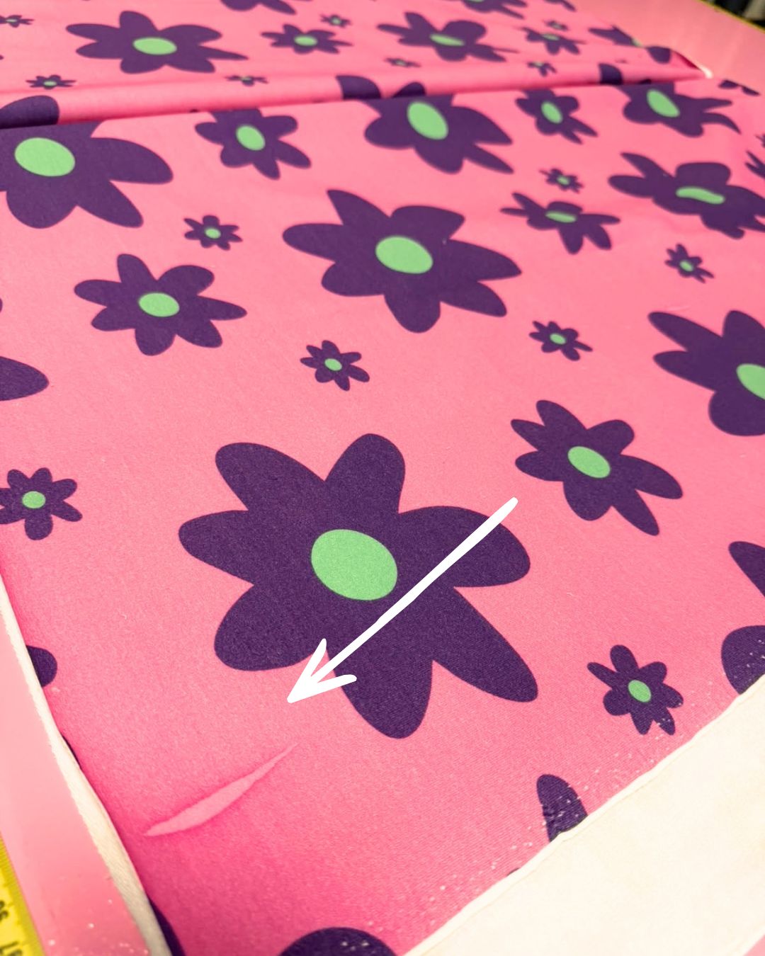70 cm Color Clash Pink Punch French Terry | Rebel Rescue
