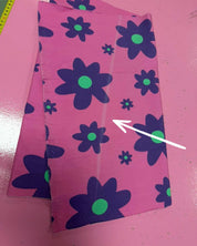 50 cm Color Clash Pink Punch French Terry | Rebel Rescue