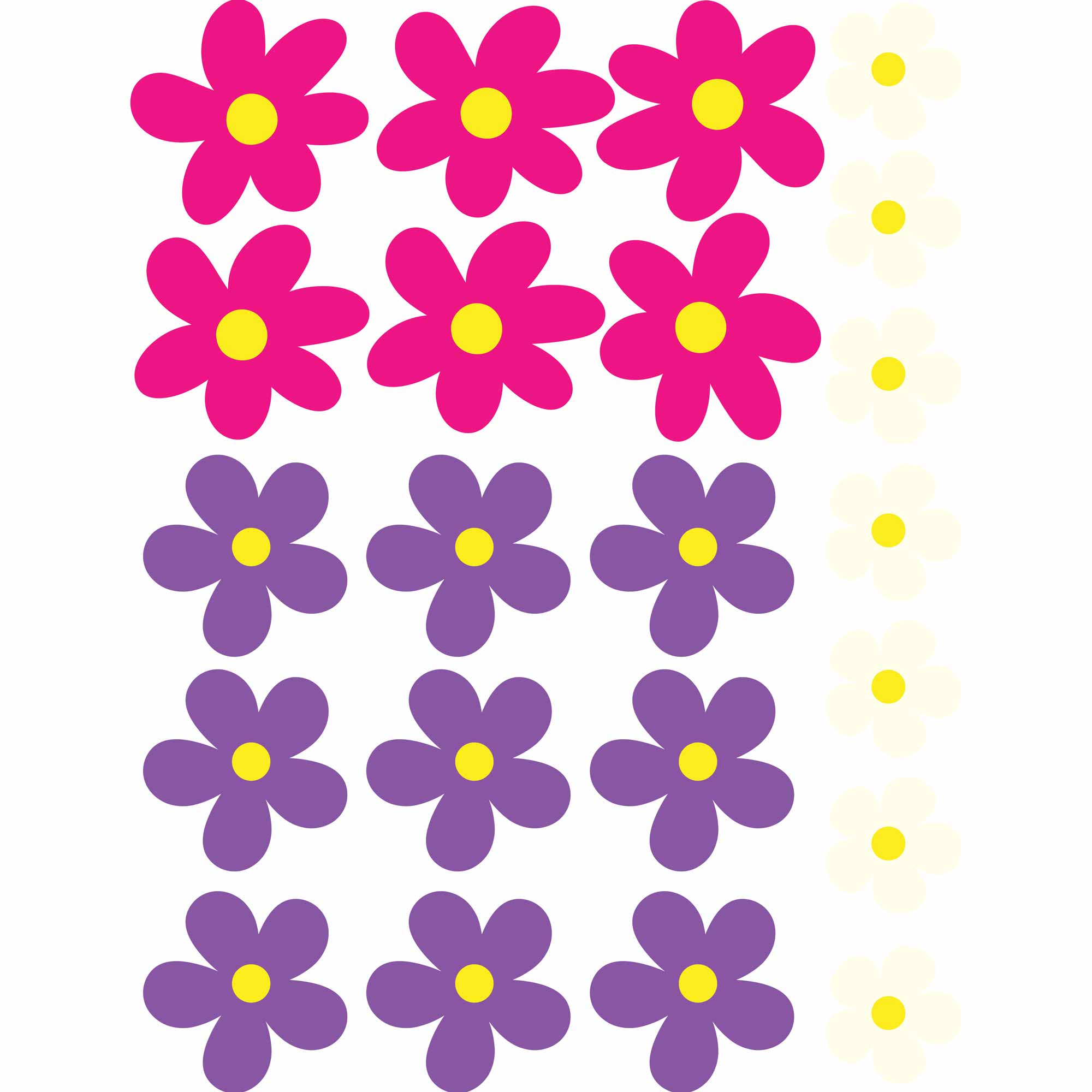 Helle Blumen | All-over-Transferfolie