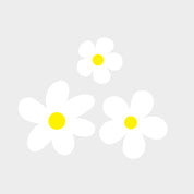 Weiße Blumen | All-over Transferfolie