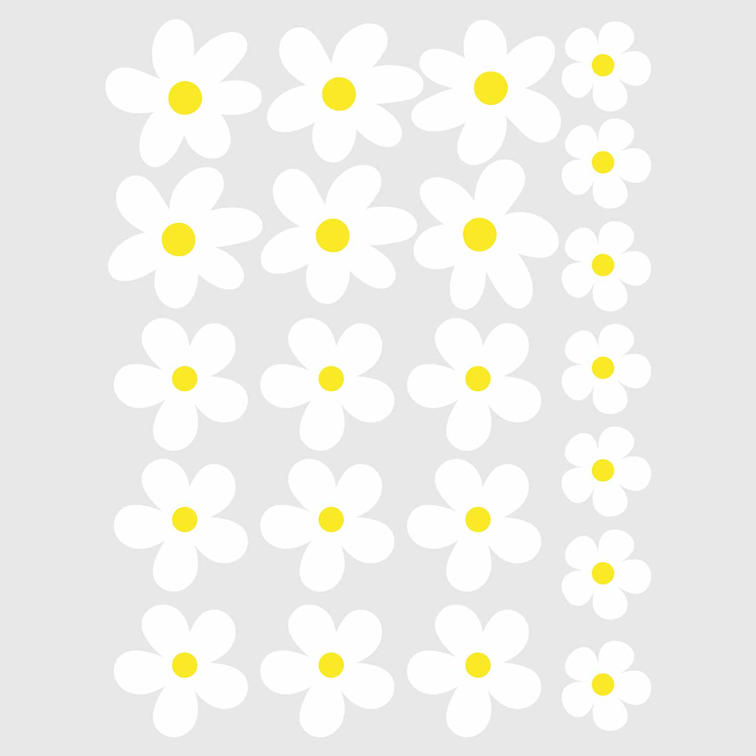 Weiße Blumen | All-over Transferfolie