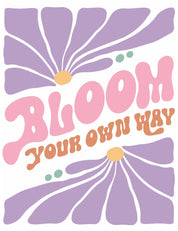 Bloom Your Own Way - Abstrakte Blume | Bügelbild