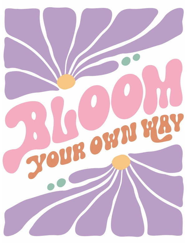 Bloom Your Own Way - Abstract Flower – Bügelbild