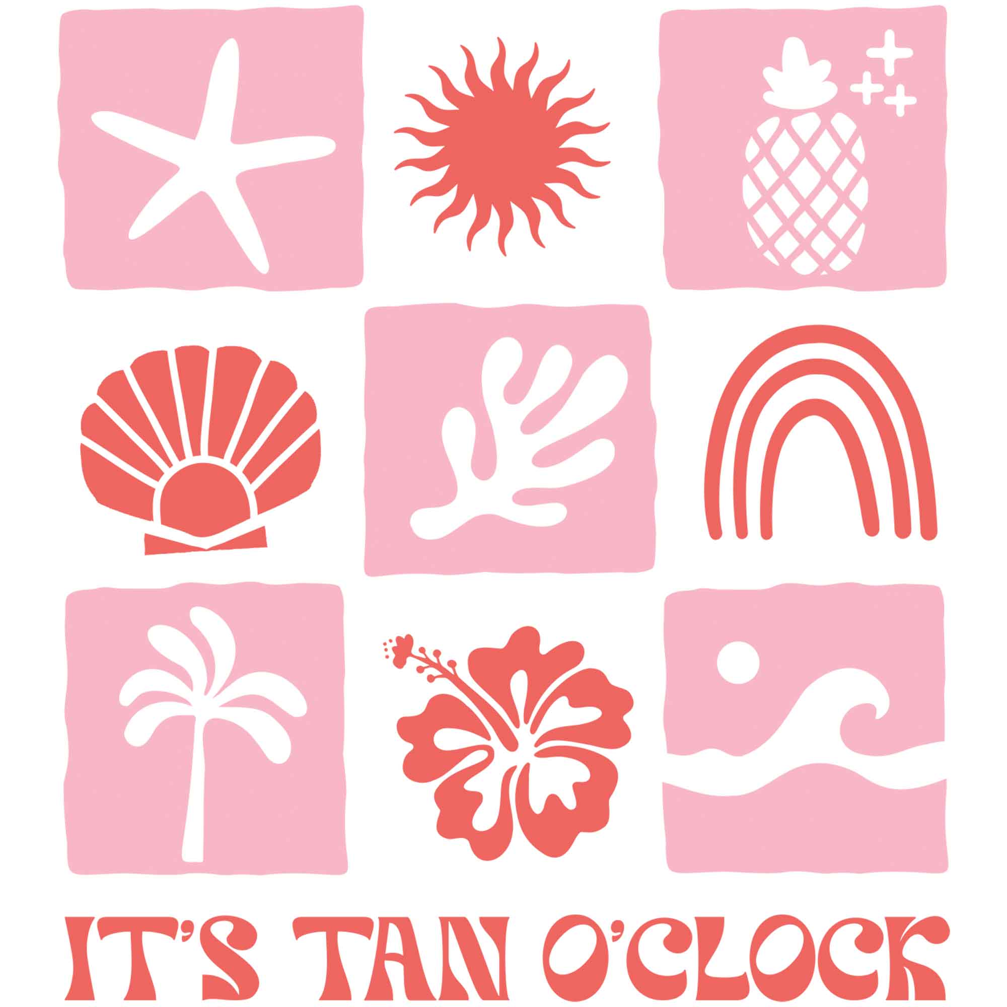 Tan o'clock - Boho Summer | Bügelbild