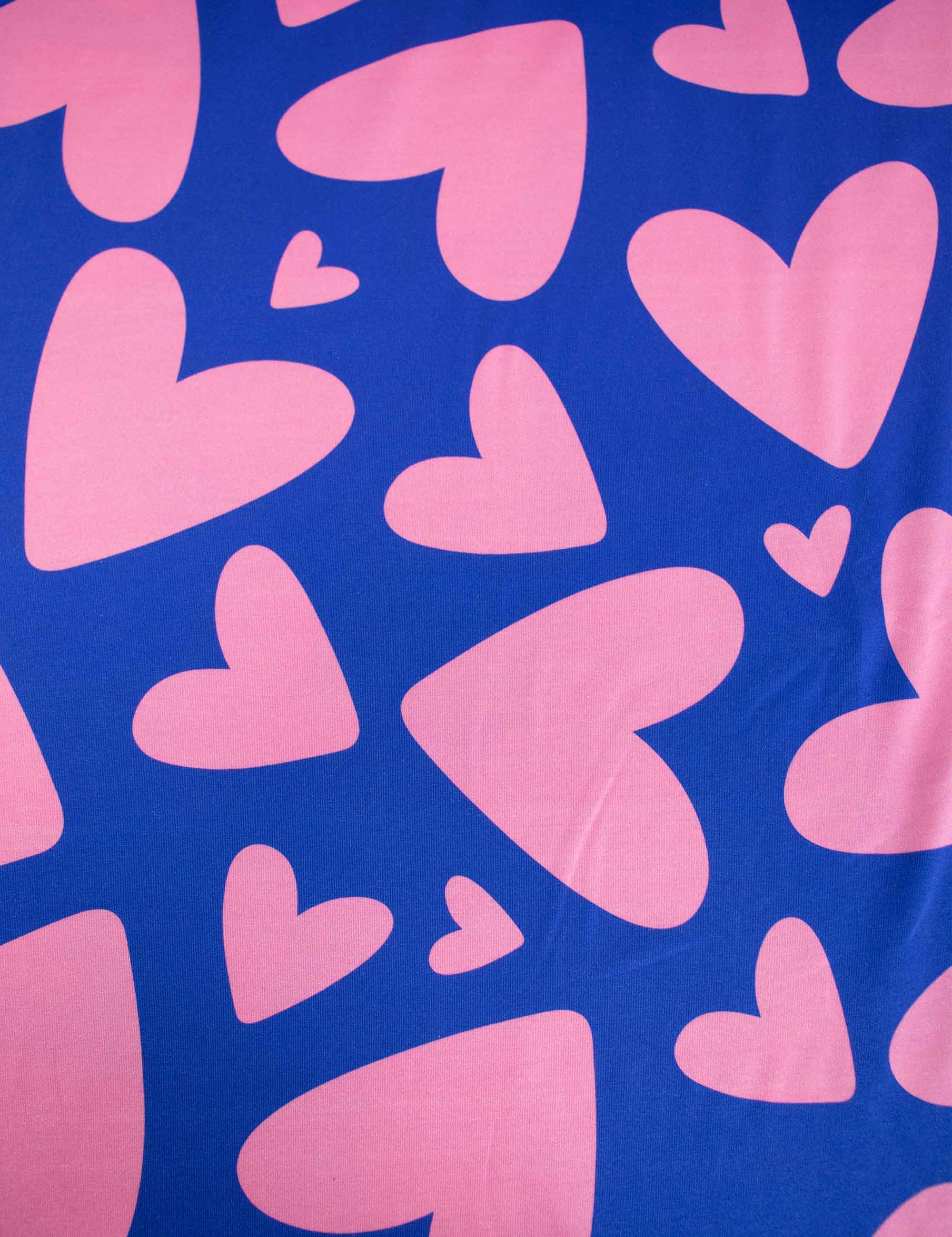 Bold Hearts – Blau | Trikot | 170 cm breit