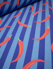 Chili Pop Blau | French Terry | 170 cm breit