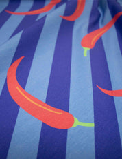 Chili Pop Blau | French Terry | 170 cm breit