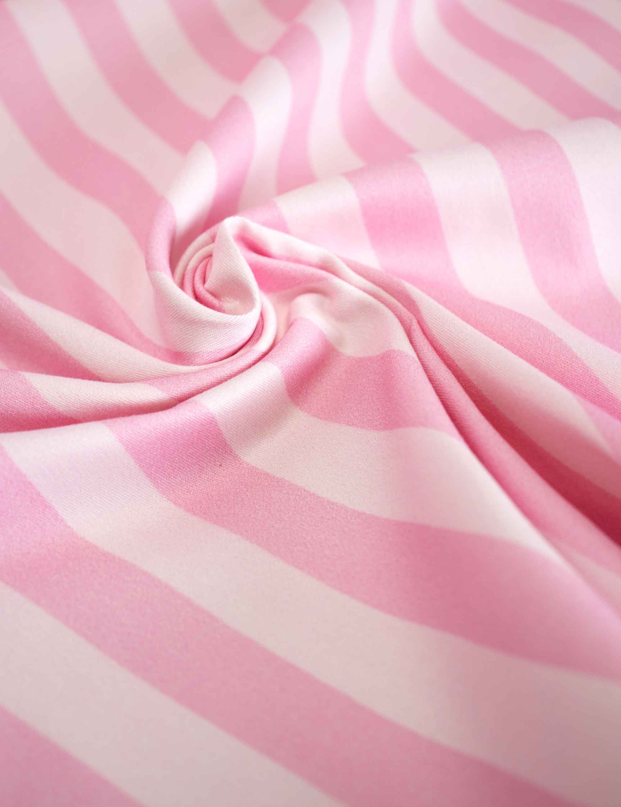 Zuckerwatte-Streifen | Stretch-Baumwollköper