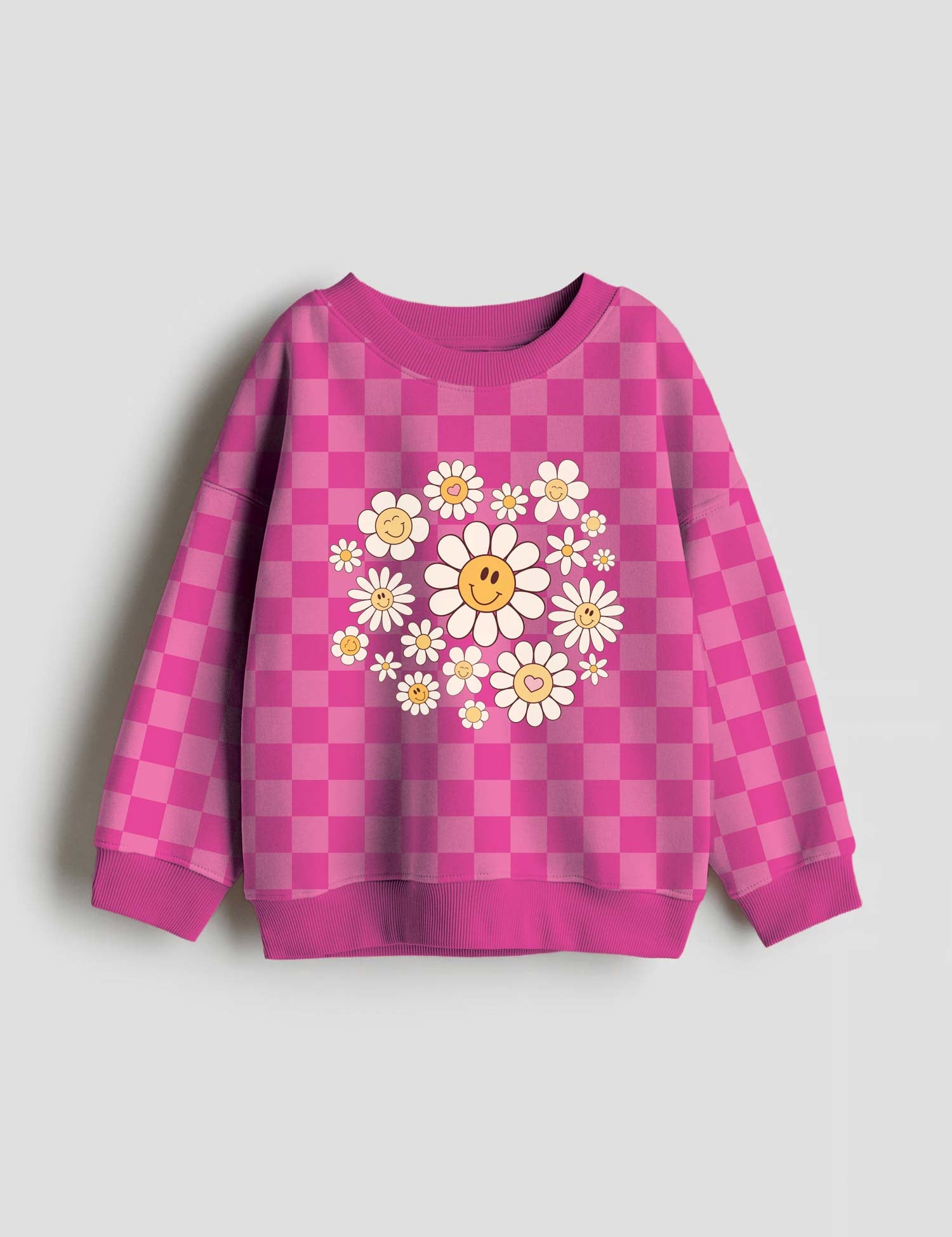 Daisy Days Retro Crush strijktransfer op een trui