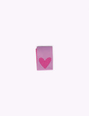 Double Heart Pink | Gewebtes Nählabel