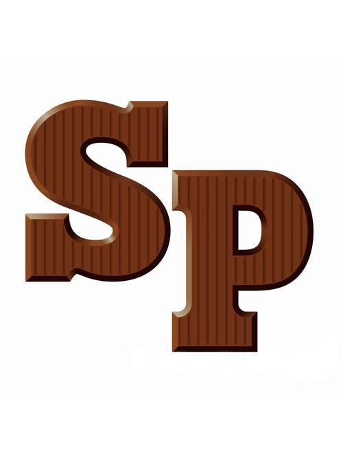 Schokoladenbuchstaben Sint und Piet | All-over-Transferbogen