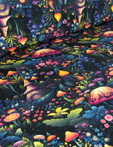 Fairy Forest Night Bloom | French Terry | 170 cm breit
