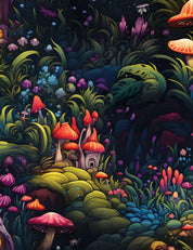 Fairy Forest Midnight Garden | French Terry | 170 cm breit