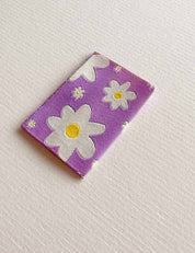 Flowers Lilac | Gewebtes Nählabel
