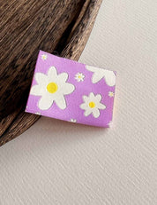 Flowers Lilac | Gewebtes Nählabel