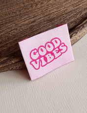 Good Vibes | Gewebtes Nählabel
