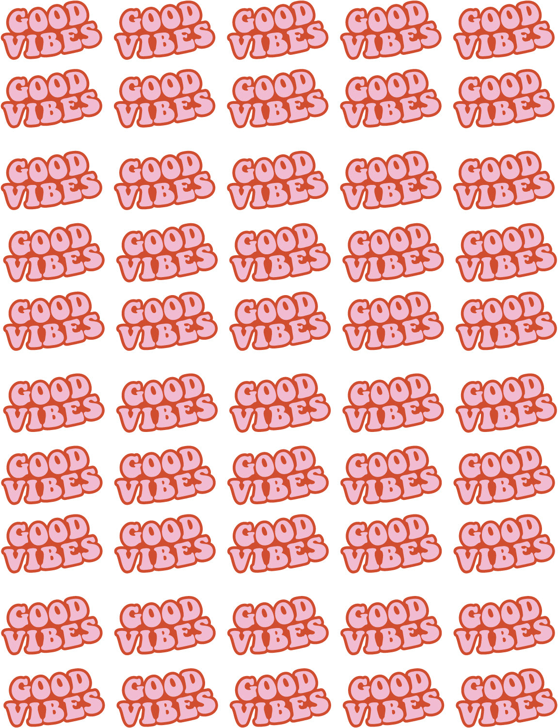 Good Vibes | Allover-Transferdruck