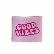 Good Vibes | Gewebtes Annähetikett