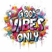 Good Vibes 2 - Graffiti | Bügelbild