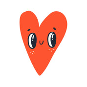 Happy Heart | Bügelbild