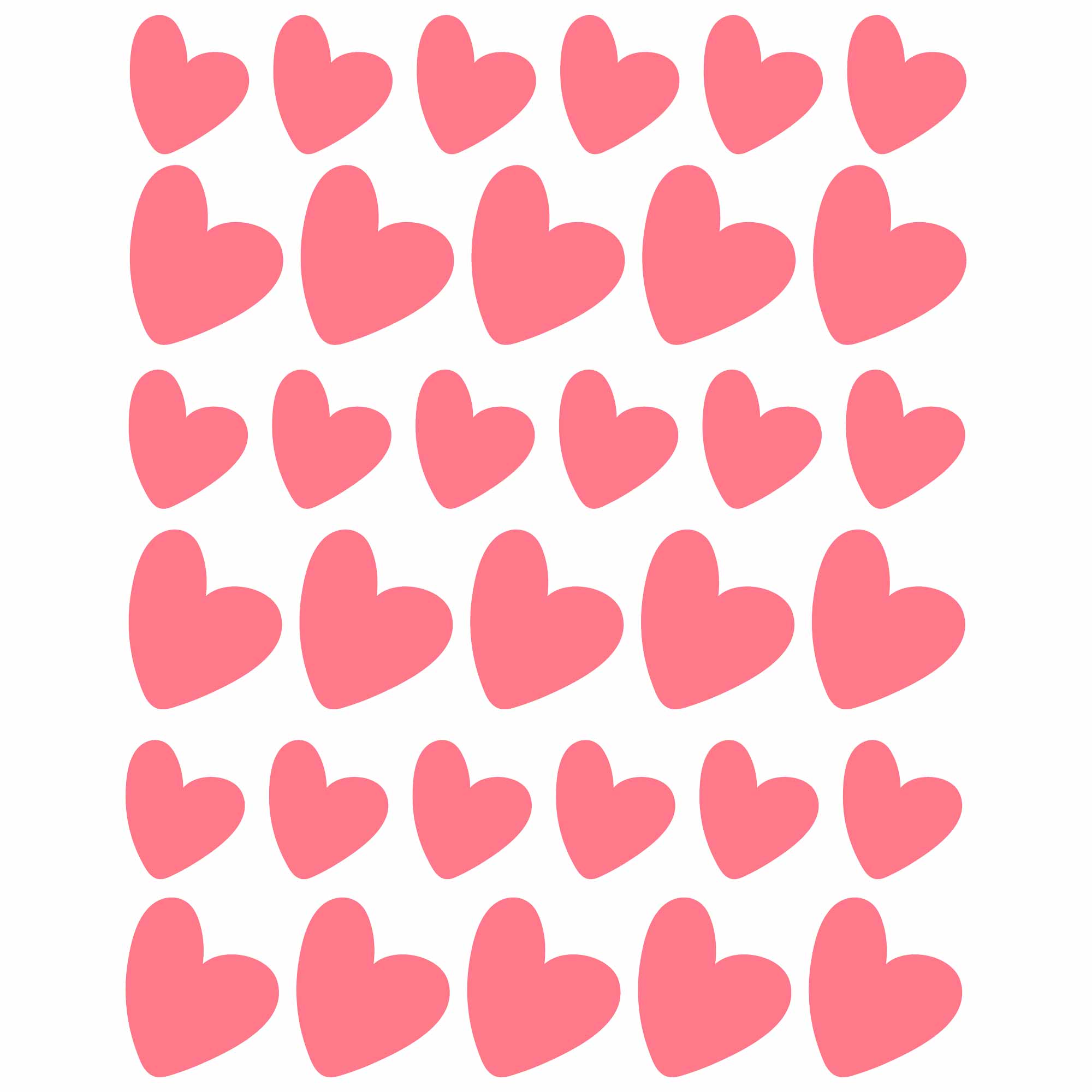 Peach Hearts | All-over Transferfolie