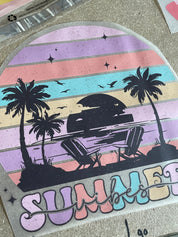 Summer Vibes dark - Groovy Sommerkleidung Transfer