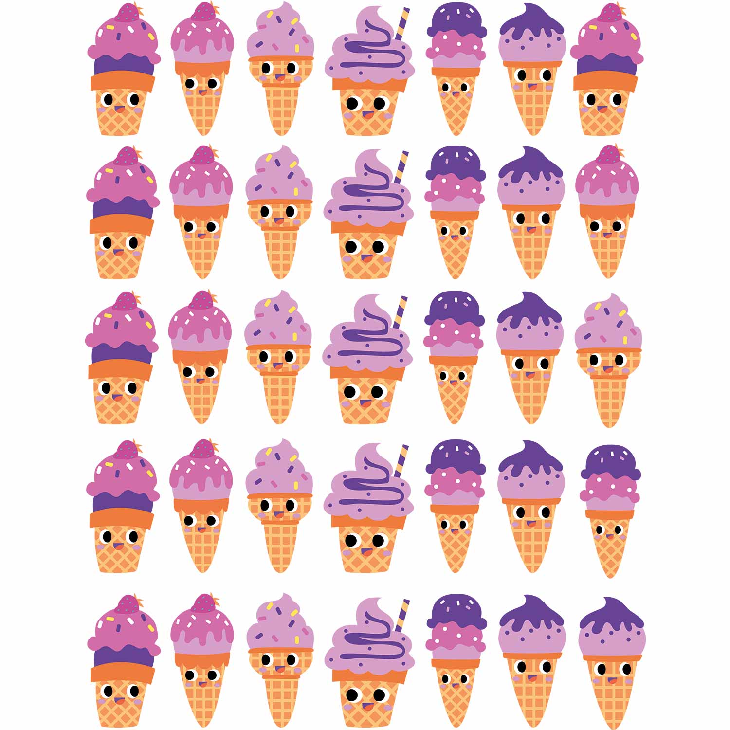 Eiscreme Lila | All-over Transferfolie