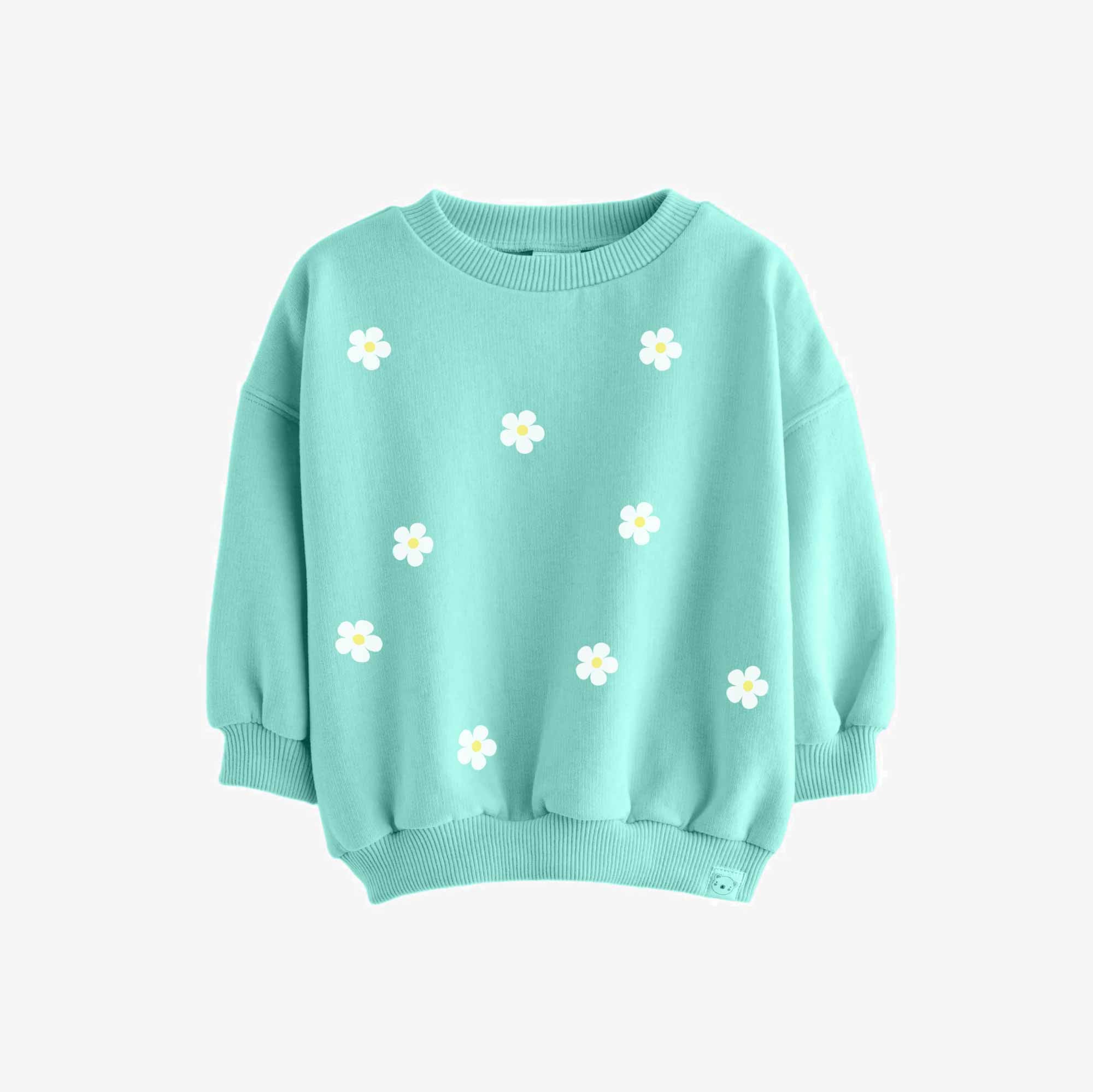 Kleine Blumen Weiß | All-Over Transferbogen