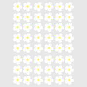 Kleine Blumen Weiß | All-Over Transferbogen