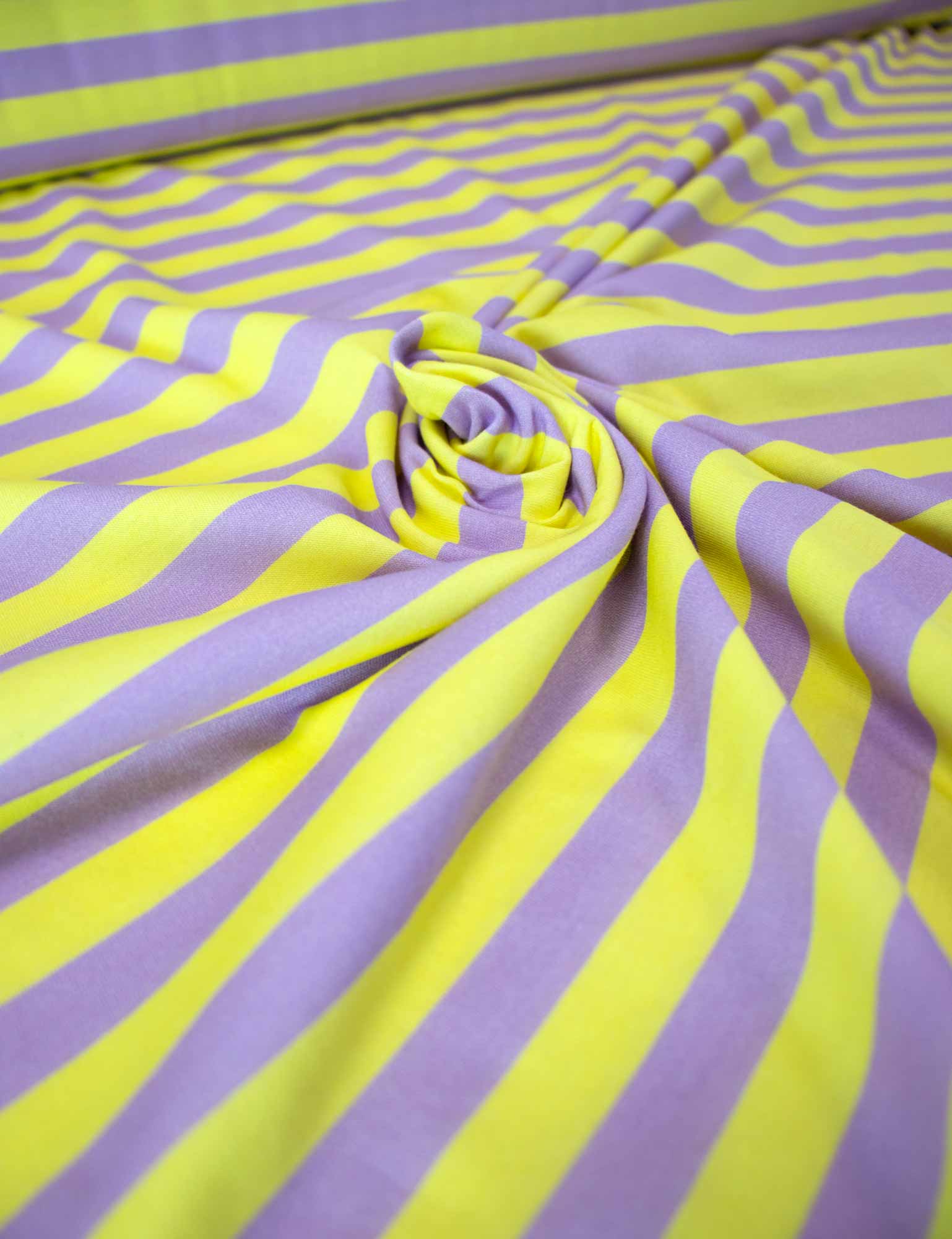 Zitronenstreifen | 100 % Baumwolljersey | 170 cm breit