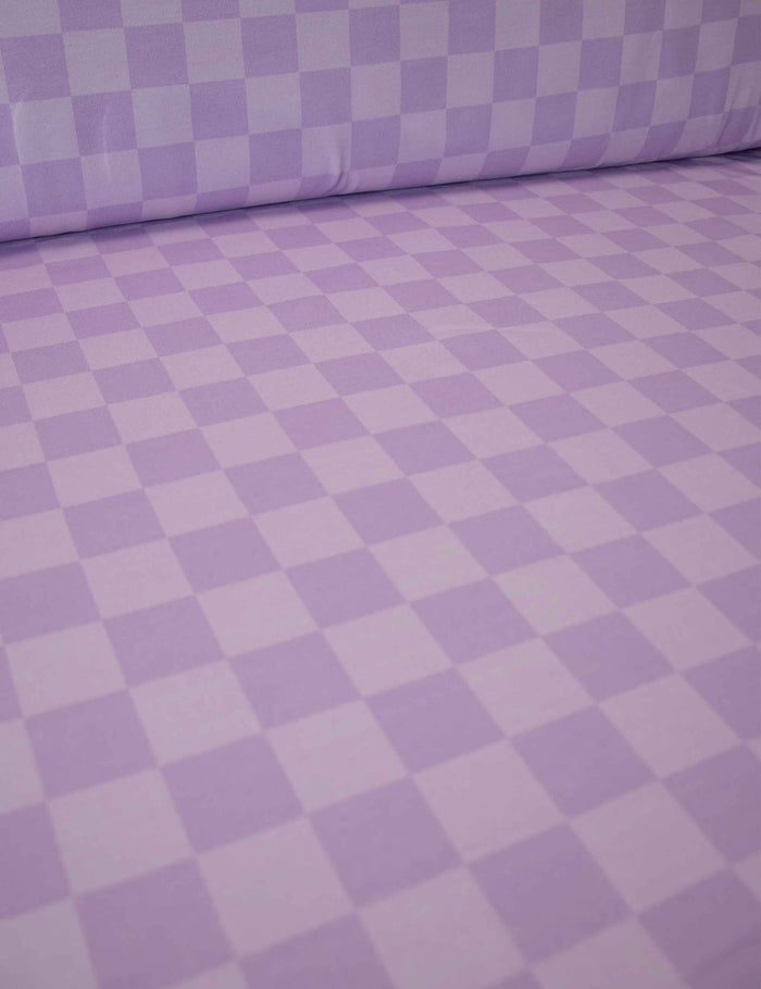 Lilalicious Check | French Terry | 170 cm breit