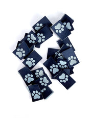 Little Blue Paw | Gewebtes Einnähetikett
